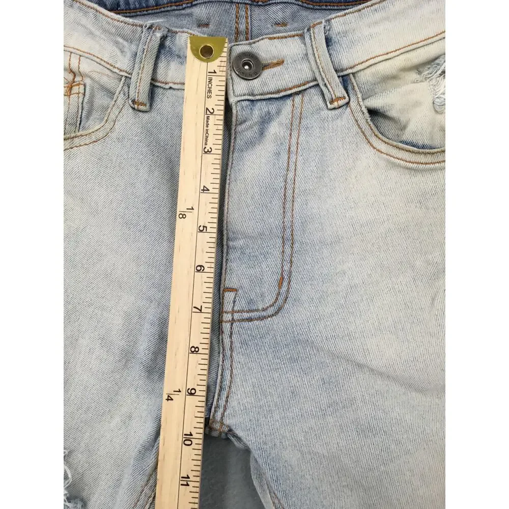 KDNK 11 4 14 11 Distressed Skinny Zip Hem Stretch Jeans Men's 32